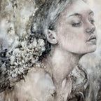 Wild Embers - Original - SOLD by artist Kerry Darlington - Wyecliffe Galleries