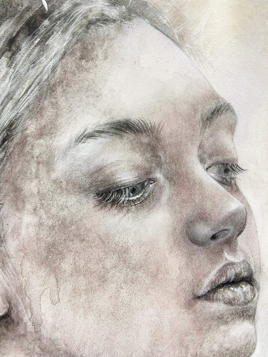 Wild Embers - Original - SOLD by artist Kerry Darlington - Wyecliffe Galleries