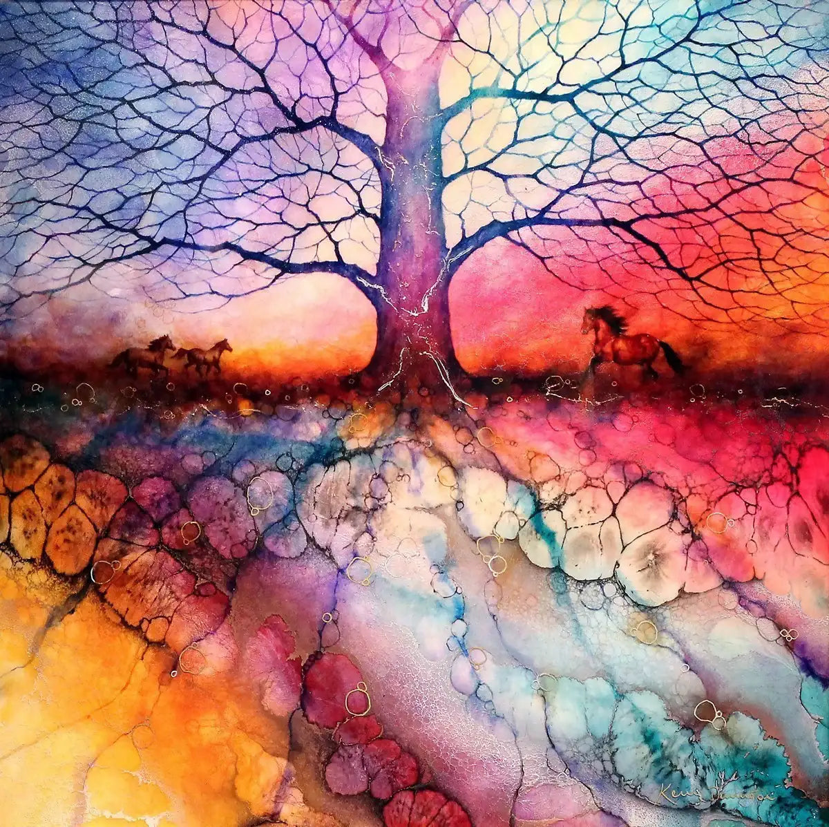 Wild Horizons - SOLD by artist Kerry Darlington - Wyecliffe Galleries