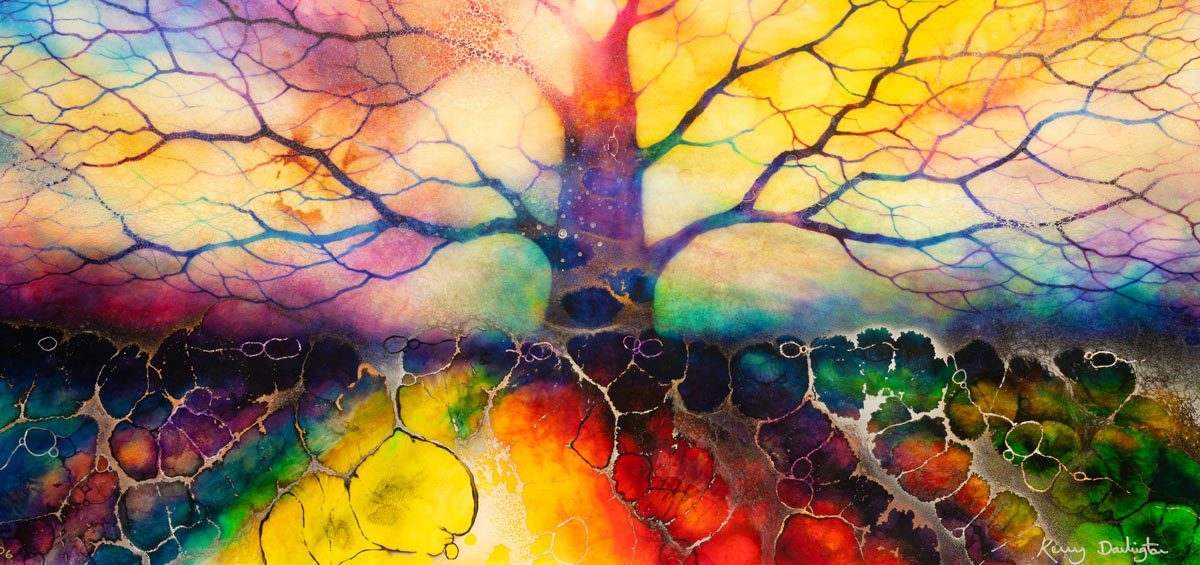 Winter Light - SOLD by artist Kerry Darlington - Wyecliffe Galleries