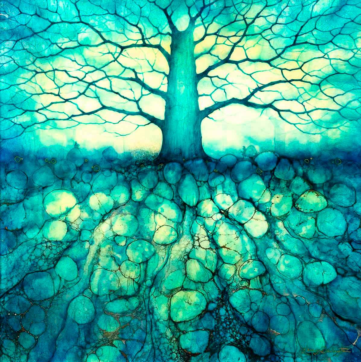 Winters Haze - Original by artist Kerry Darlington - Wyecliffe Galleries