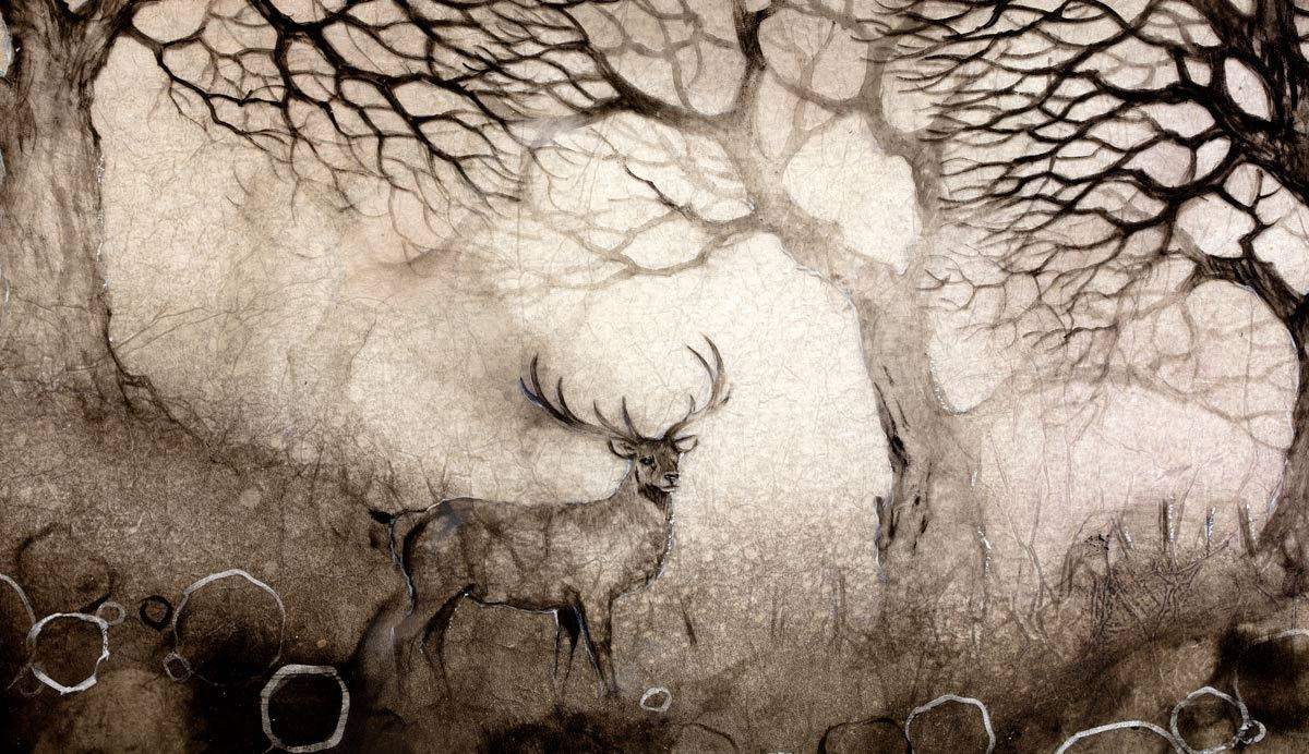 Winters Tale - Original - SOLD by artist Kerry Darlington - Wyecliffe Galleries