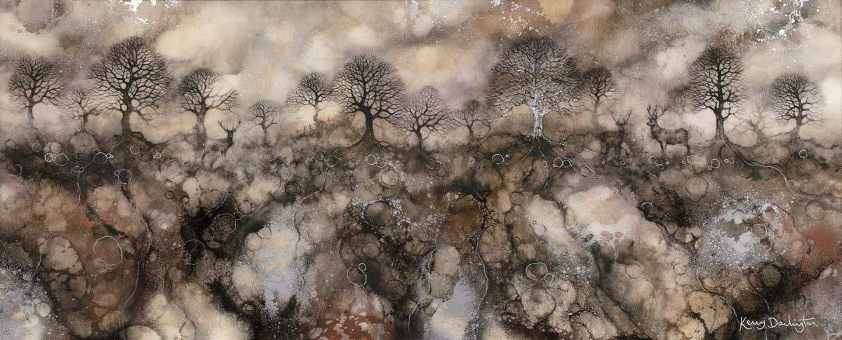 Winters Tapestry - Original - SOLD by artist Kerry Darlington - Wyecliffe Galleries