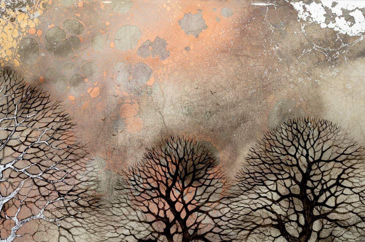 Winters Tapestry - Original - SOLD by artist Kerry Darlington - Wyecliffe Galleries