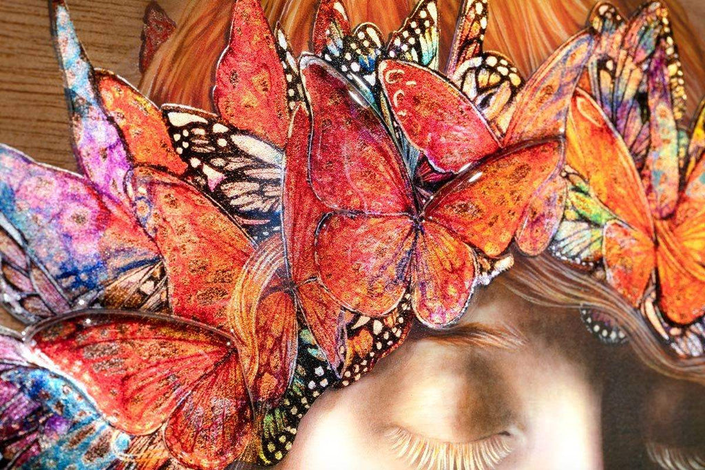 Wish Upon a Paper Butterfly - Edition by artist Kerry Darlington - Wyecliffe Galleries