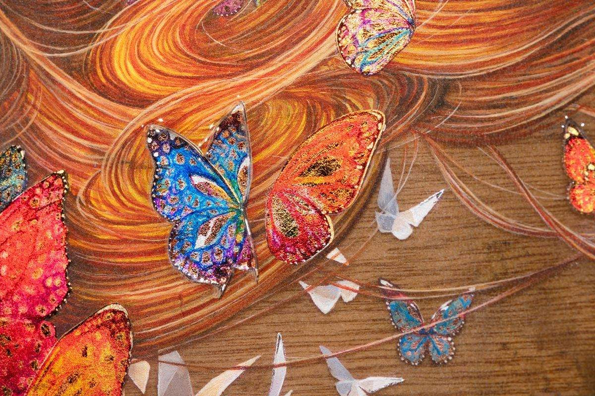 Wish Upon a Paper Butterfly - Edition by artist Kerry Darlington - Wyecliffe Galleries
