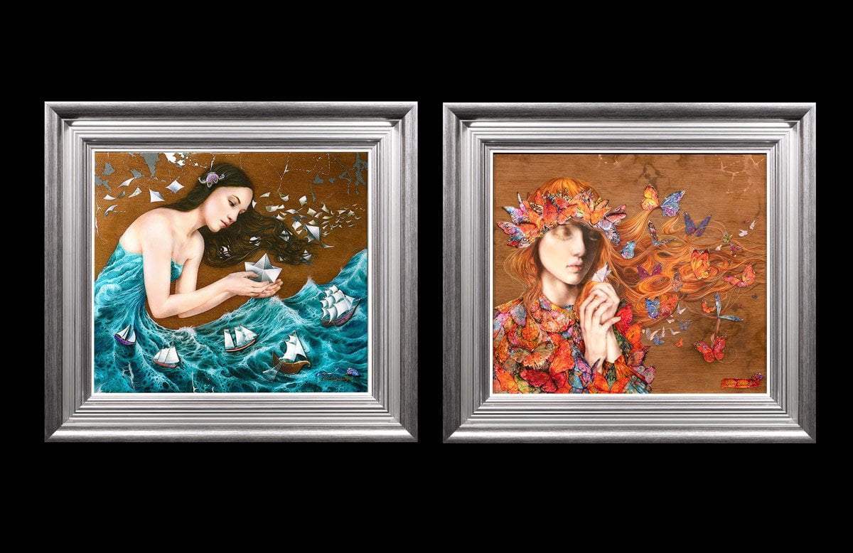 Wish Upon a Paper Butterfly - Edition by artist Kerry Darlington - Wyecliffe Galleries