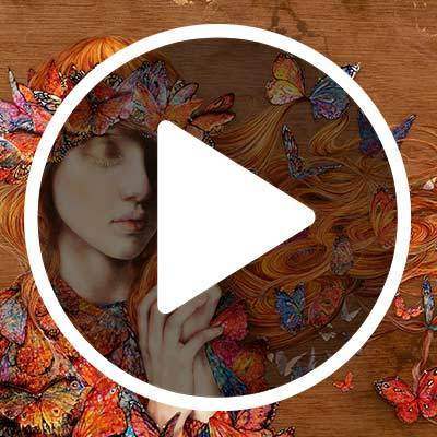 Wish Upon a Paper Butterfly - Edition by artist Kerry Darlington - Wyecliffe Galleries
