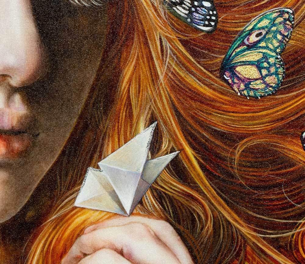 Wish Upon a Paper Butterfly - Published Original - SOLD by artist Kerry Darlington - Wyecliffe Galleries