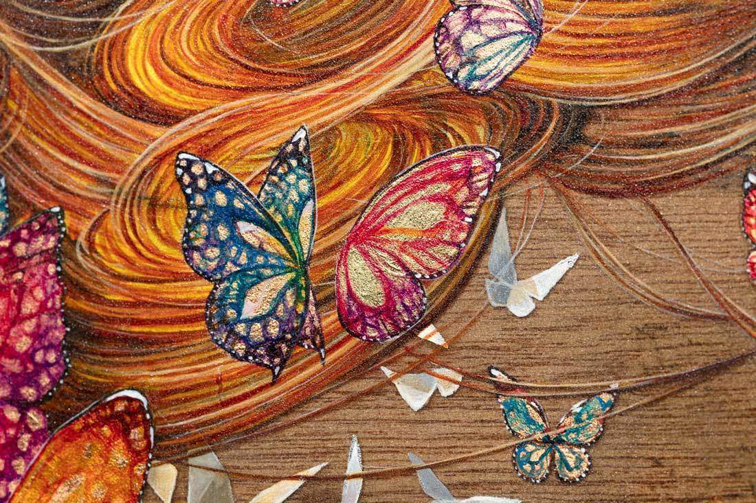 Wish Upon a Paper Butterfly - Published Original - SOLD by artist Kerry Darlington - Wyecliffe Galleries