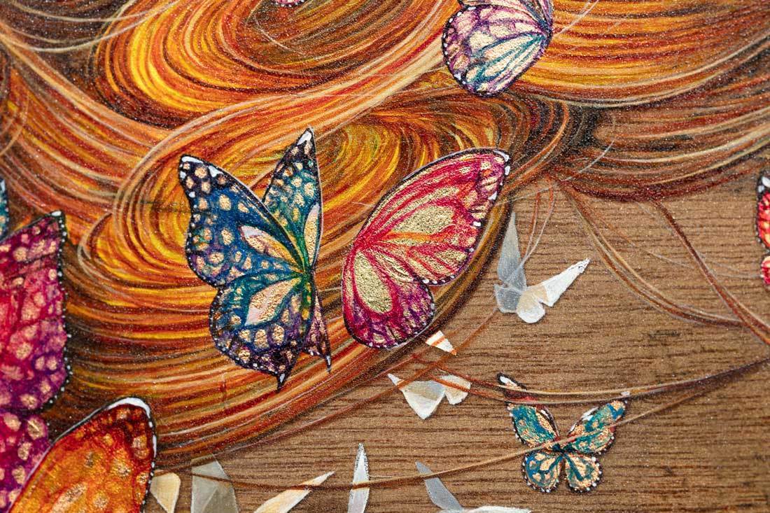 Wish Upon a Paper Butterfly - Original Kerry Darlington Original / Dark Frame