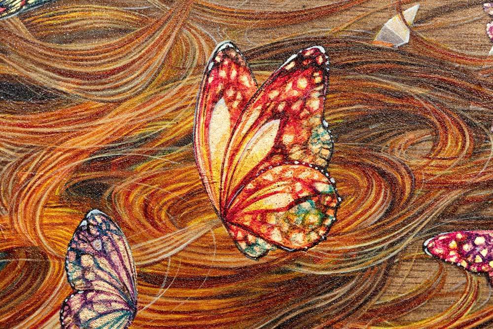 Wish Upon a Paper Butterfly - Original Kerry Darlington Original / Dark Frame