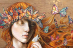Wish Upon a Paper Butterfly - Published Original - SOLD by artist Kerry Darlington - Wyecliffe Galleries