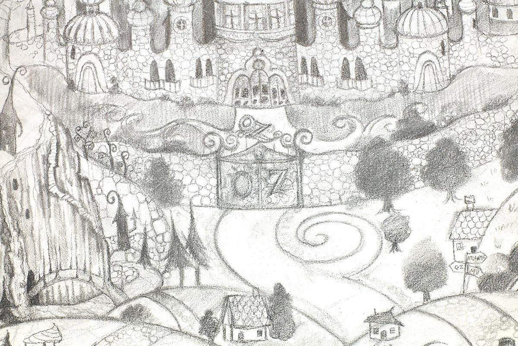 The Wonderful Wizard of Oz - Original Sketch - SOLD by artist Kerry Darlington - Wyecliffe Galleries