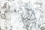 The Wonderful Wizard of Oz - Original Sketch - SOLD by artist Kerry Darlington - Wyecliffe Galleries