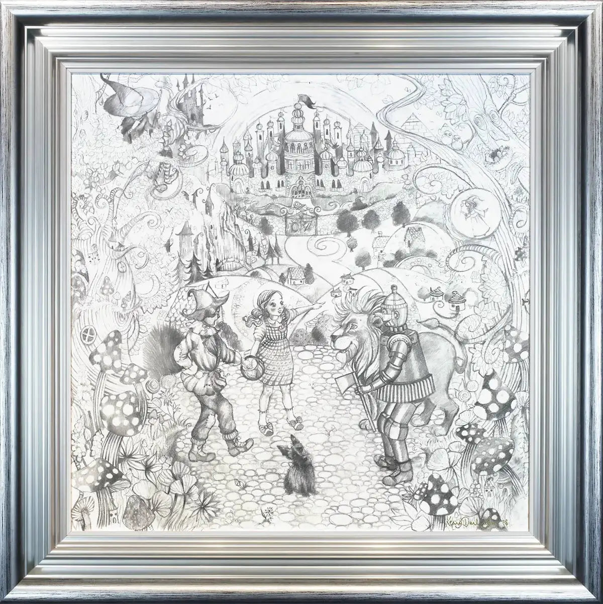 The Wonderful Wizard of Oz - Original Sketch - SOLD by artist Kerry Darlington - Wyecliffe Galleries