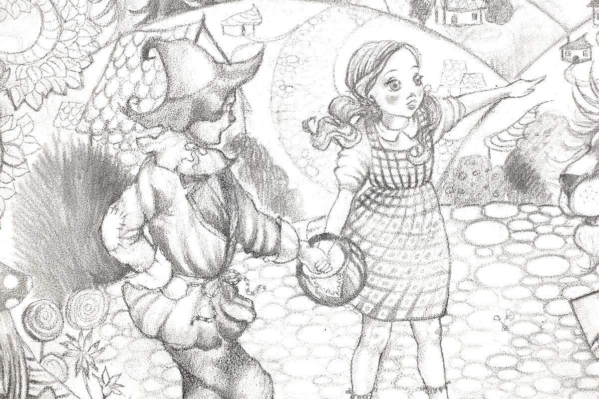 Wonderful Wizard of Oz - Original Sketch - SOLD