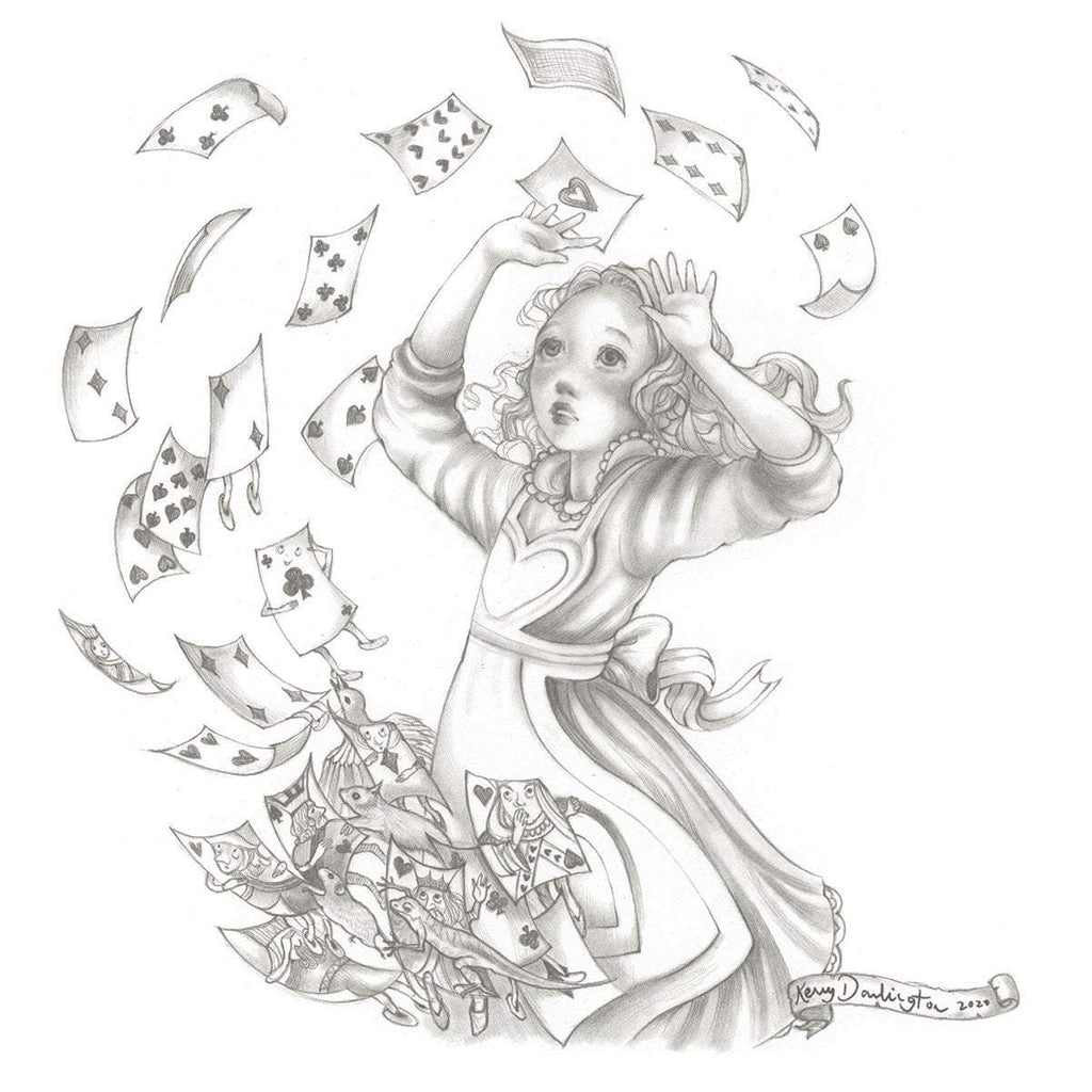 You're Nothing but a Pack of Cards - Original - SOLD by artist Kerry Darlington - Wyecliffe Galleries