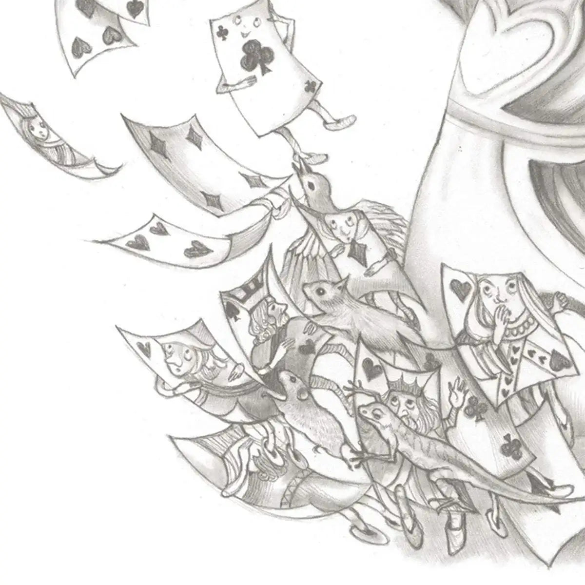 You're Nothing but a Pack of Cards - Original - SOLD by artist Kerry Darlington - Wyecliffe Galleries