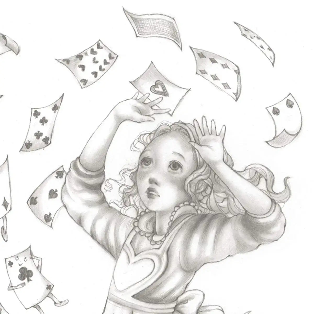 You're Nothing but a Pack of Cards - Original - SOLD by artist Kerry Darlington - Wyecliffe Galleries