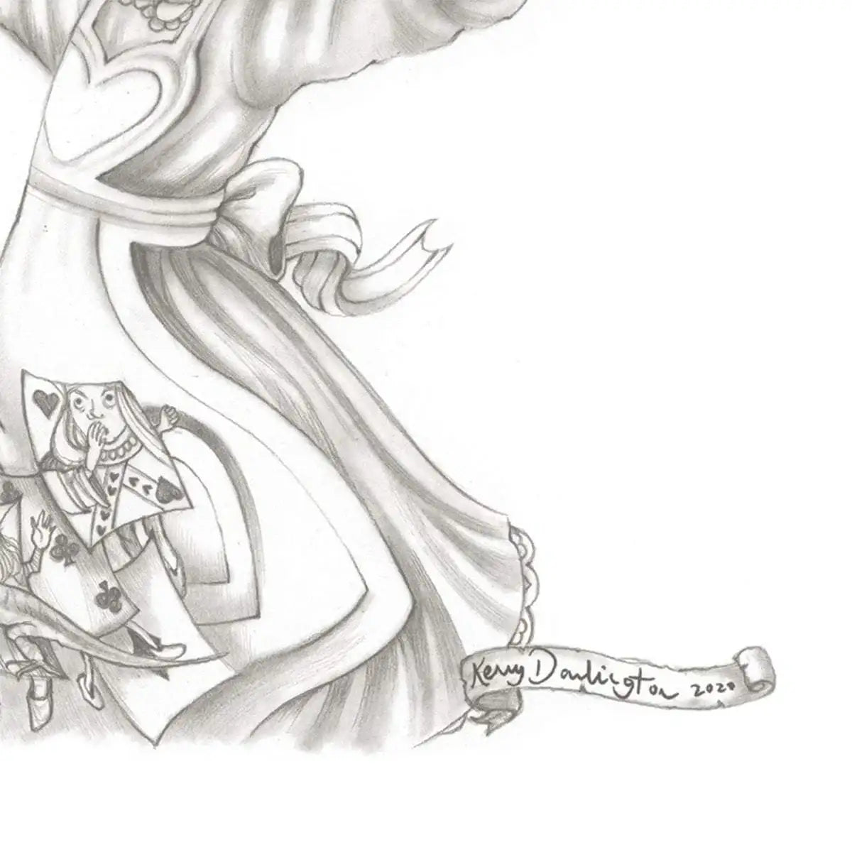 You're Nothing but a Pack of Cards - Original - SOLD by artist Kerry Darlington - Wyecliffe Galleries