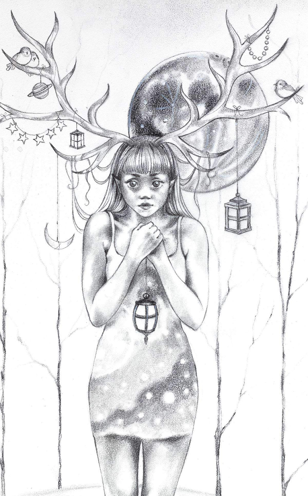 Young Fawn - Original - SOLD by artist Kerry Darlington - Wyecliffe Galleries