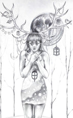 Young Fawn - Original - SOLD by artist Kerry Darlington - Wyecliffe Galleries