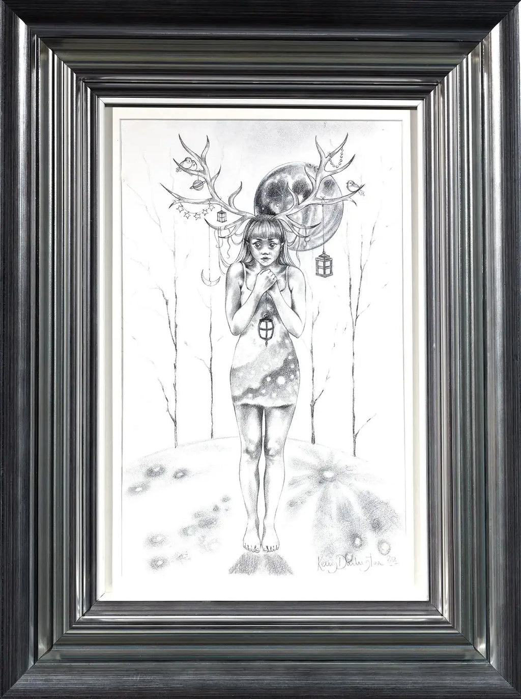 Young Fawn - Original - SOLD by artist Kerry Darlington - Wyecliffe Galleries