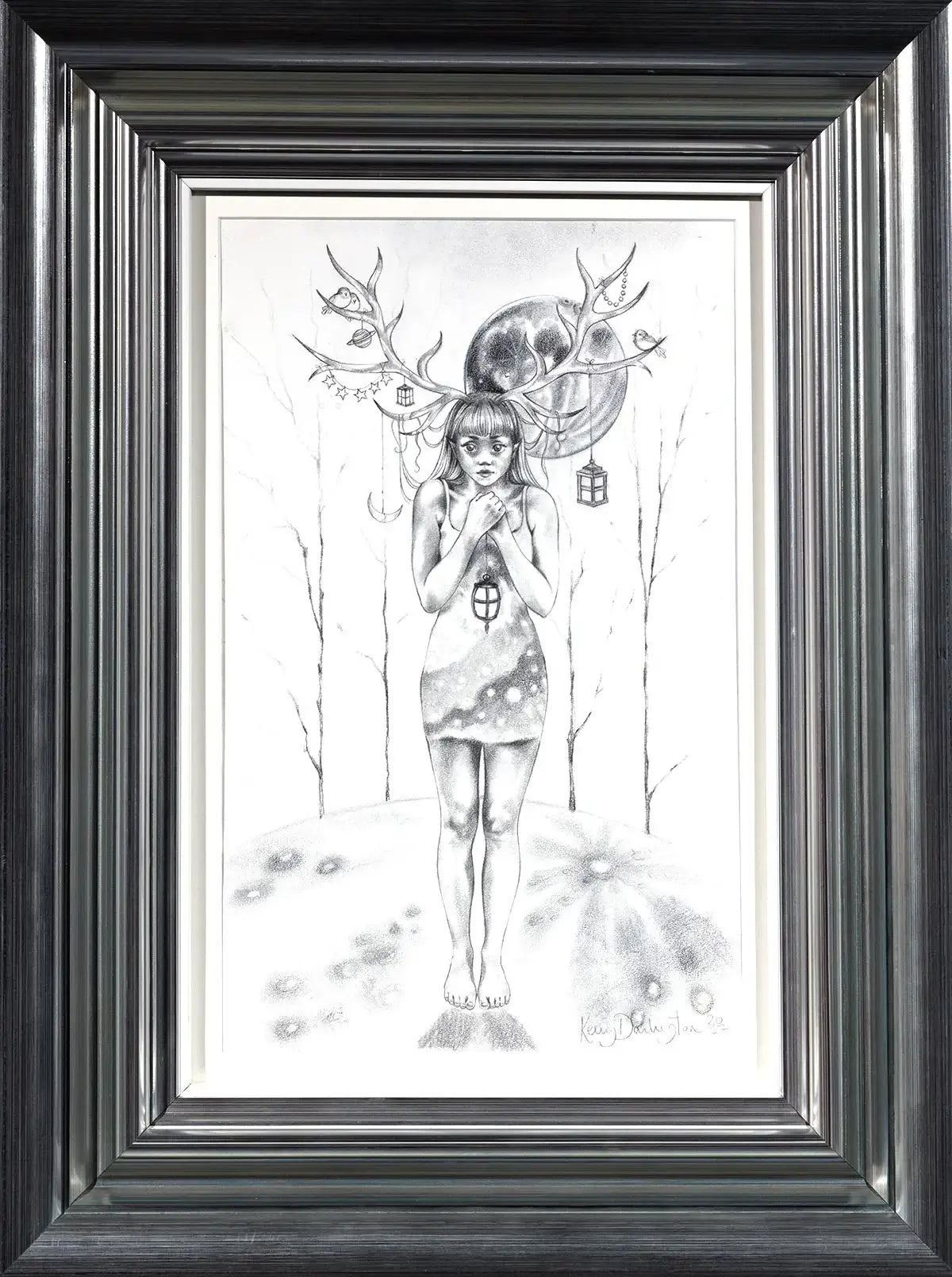 Young Fawn - Original - SOLD by artist Kerry Darlington - Wyecliffe Galleries