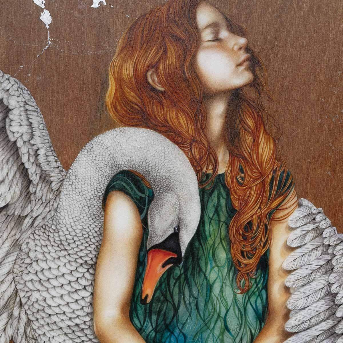 Young Odette - Original - SOLD by artist Kerry Darlington - Wyecliffe Galleries