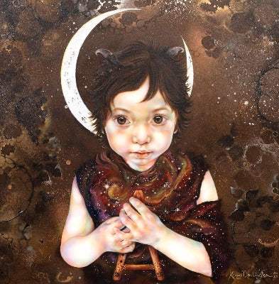 Young Pan - Published Original by artist Kerry Darlington - Wyecliffe Galleries