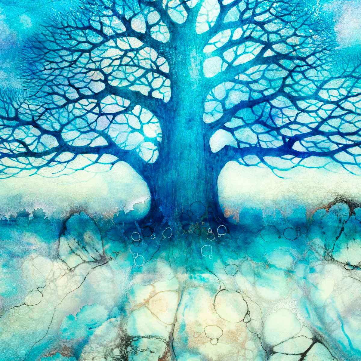 Zen - Original - SOLD by artist Kerry Darlington - Wyecliffe Galleries