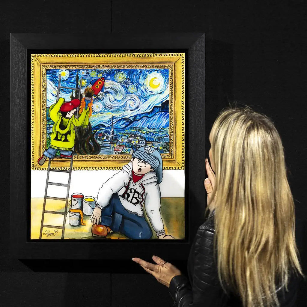 Climbing into Trouble - Original by artist Kerry Lyons - Wyecliffe Galleries