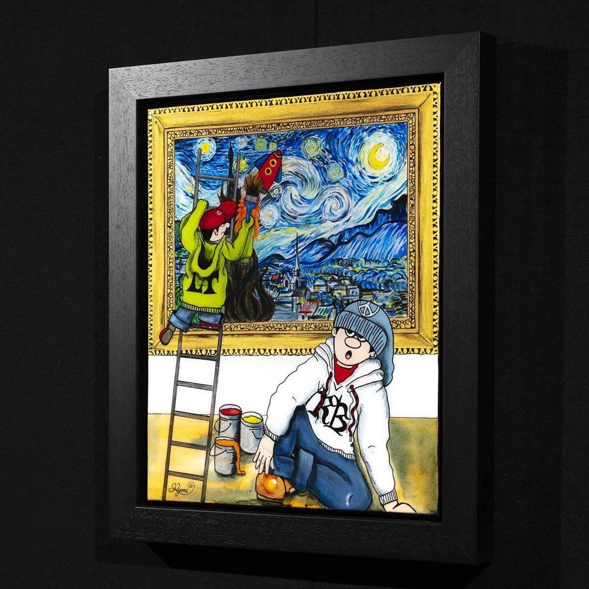Climbing into Trouble - Original by artist Kerry Lyons - Wyecliffe Galleries