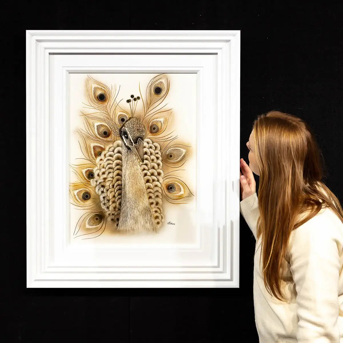 Flamboyant Feathers - Original by artist Kim Rose - Wyecliffe Galleries