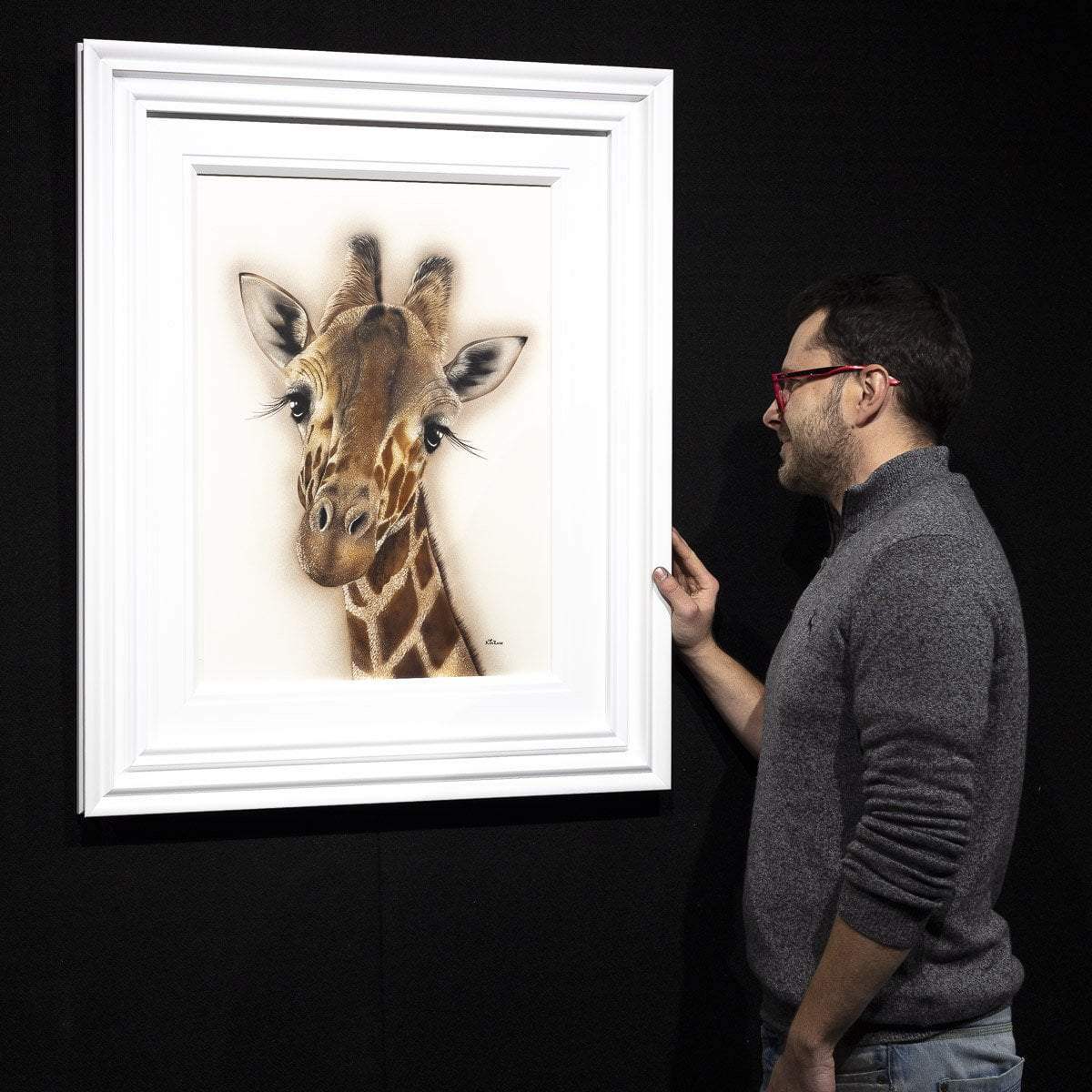 George - Original - SOLD by artist Kim Rose - Wyecliffe Galleries