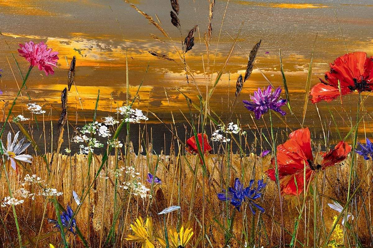 Evening Glow - Original - SOLD by artist Kimberley Harris - Wyecliffe Galleries