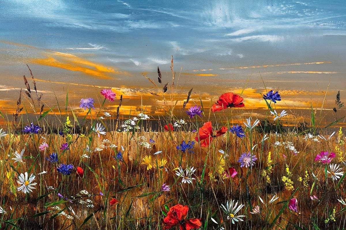 Evening Glow - Original - SOLD by artist Kimberley Harris - Wyecliffe Galleries