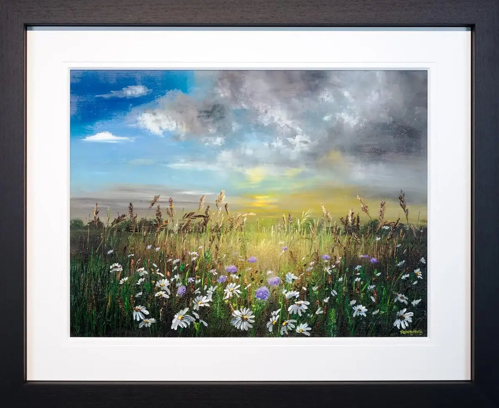 Golden Sunset - SOLD by artist Kimberley Harris - Wyecliffe Galleries