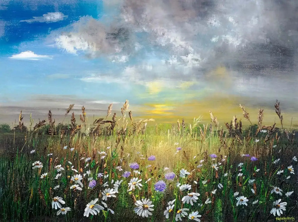 Golden Sunset - SOLD by artist Kimberley Harris - Wyecliffe Galleries