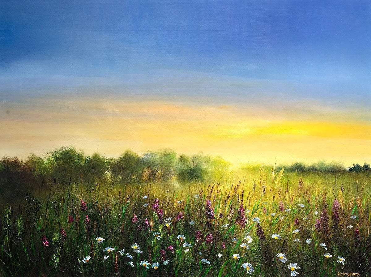 Hazy Summer - Original - SOLD by artist Kimberley Harris - Wyecliffe Galleries