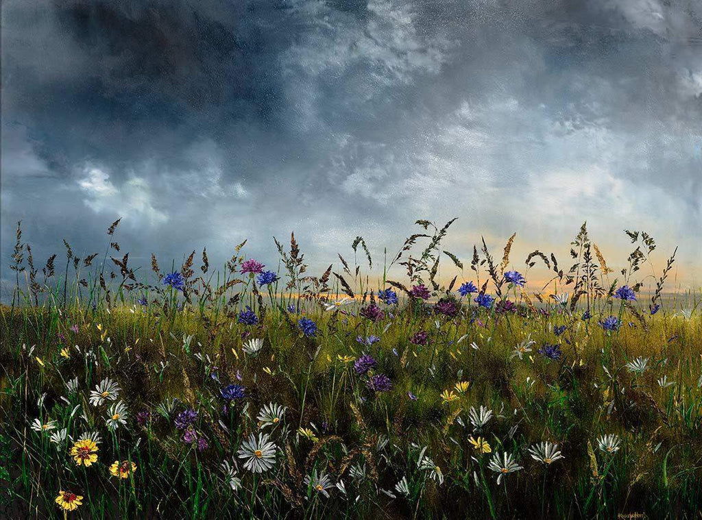 Wild Flowers - SOLD by artist Kimberley Harris - Wyecliffe Galleries