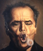 Good Times (Jack Nicholson) - SOLD by artist Kristian Pajor - Wyecliffe Galleries