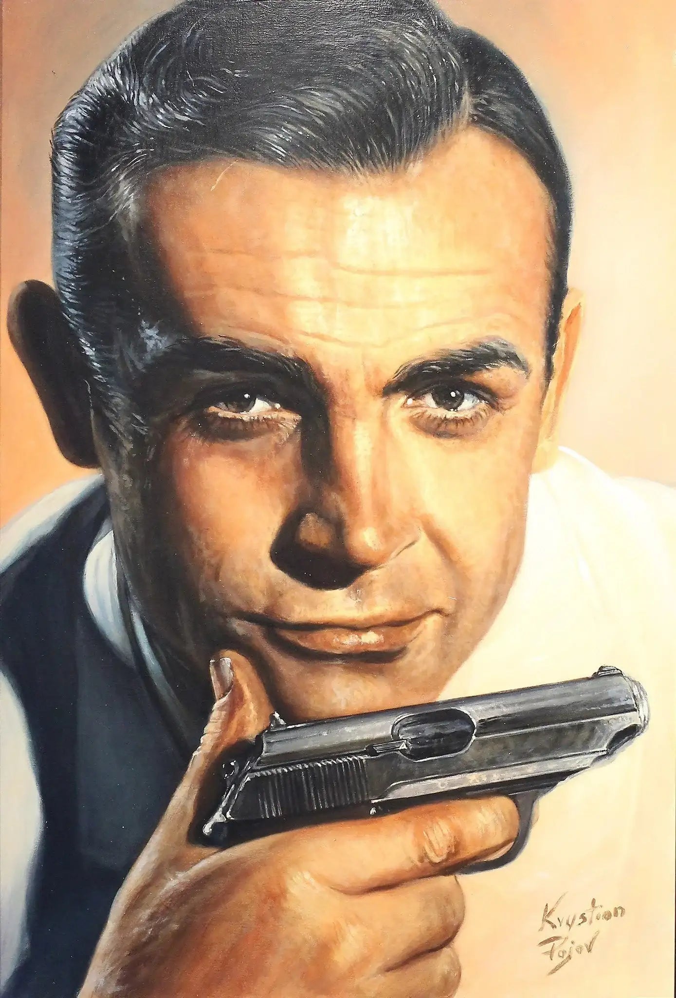 You’ve Had Your Six (Sean Connery) by artist Kristian Pajor - Wyecliffe Galleries