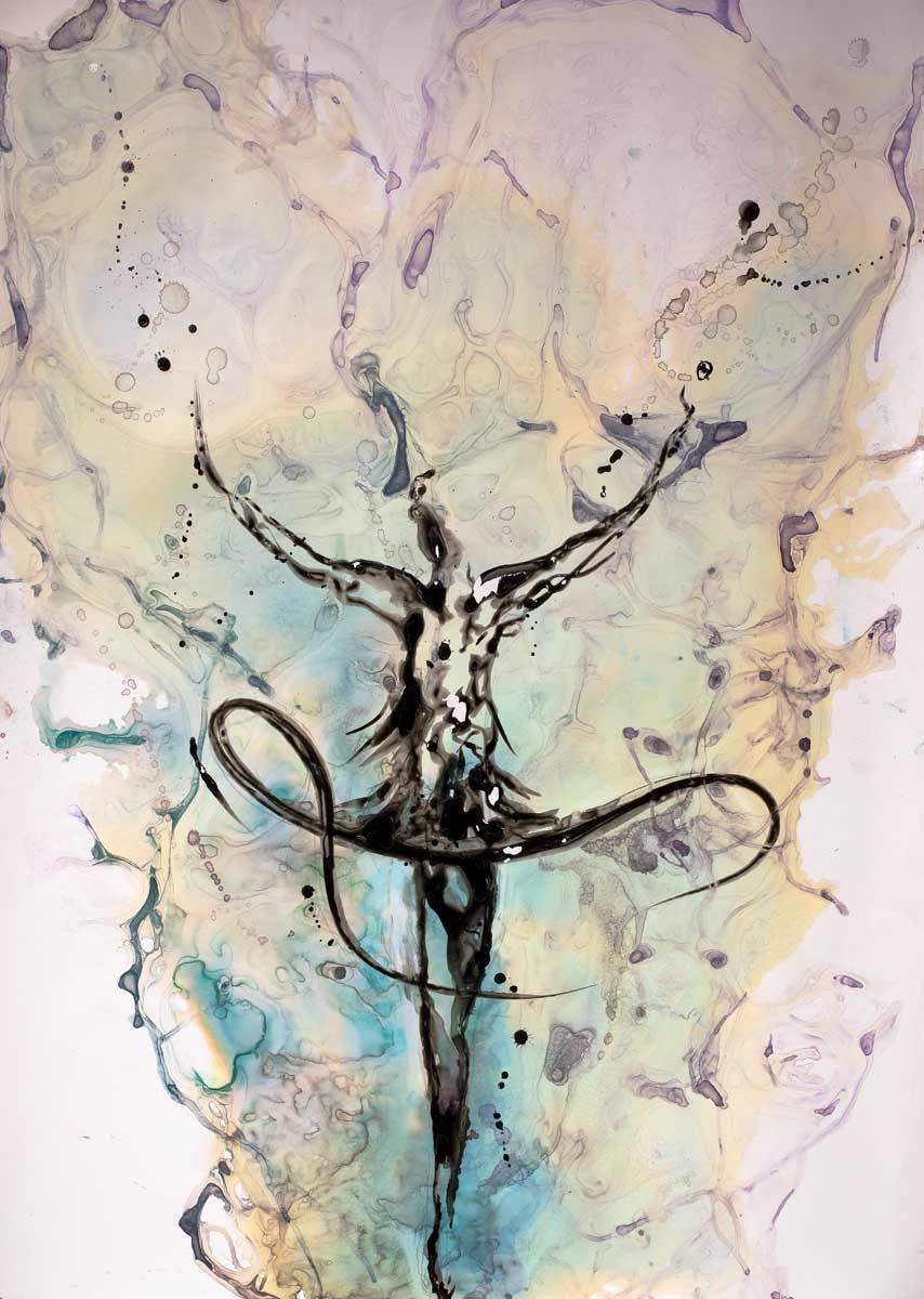 Assemblé - Original by artist Laura Beck - Wyecliffe Galleries