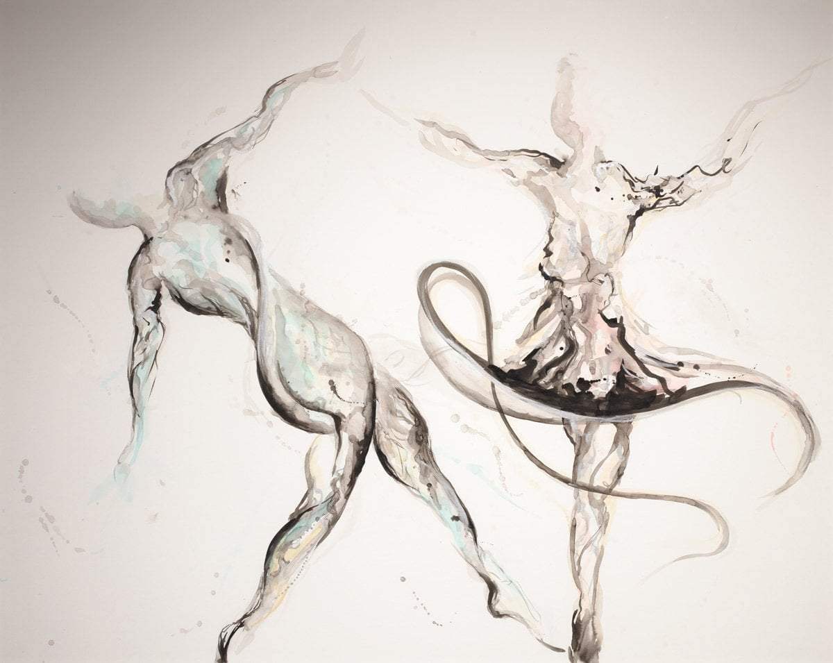 Dance With Me - Original - SOLD by artist Laura Beck - Wyecliffe Galleries