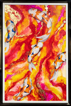 Dragon Carp - Original by artist Laura Beck - Wyecliffe Galleries