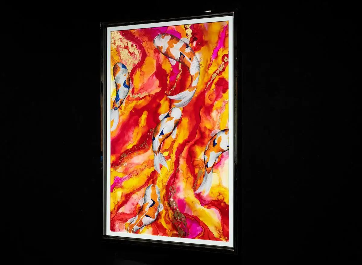 Dragon Carp - Original by artist Laura Beck - Wyecliffe Galleries