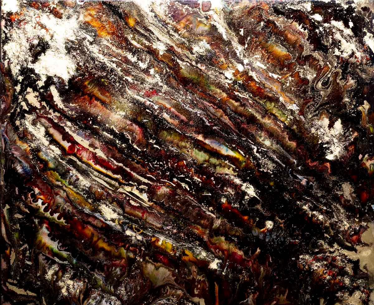 Earth - Original by artist Laura Beck - Wyecliffe Galleries
