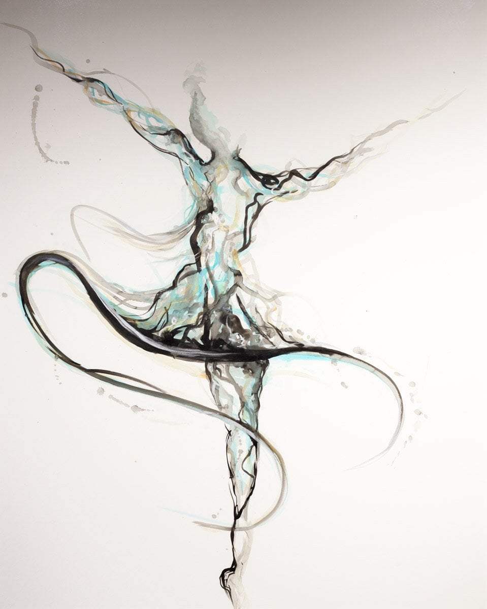 Entrechat - Original - SOLD by artist Laura Beck - Wyecliffe Galleries